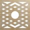 Ekena Millwork Chevron Wood Fretwork Pierced Ceiling Medallion, Birch, 38"OD x 9 7/8"ID x 1/4"T CMWP38X38X0250CHBI - alternate 1